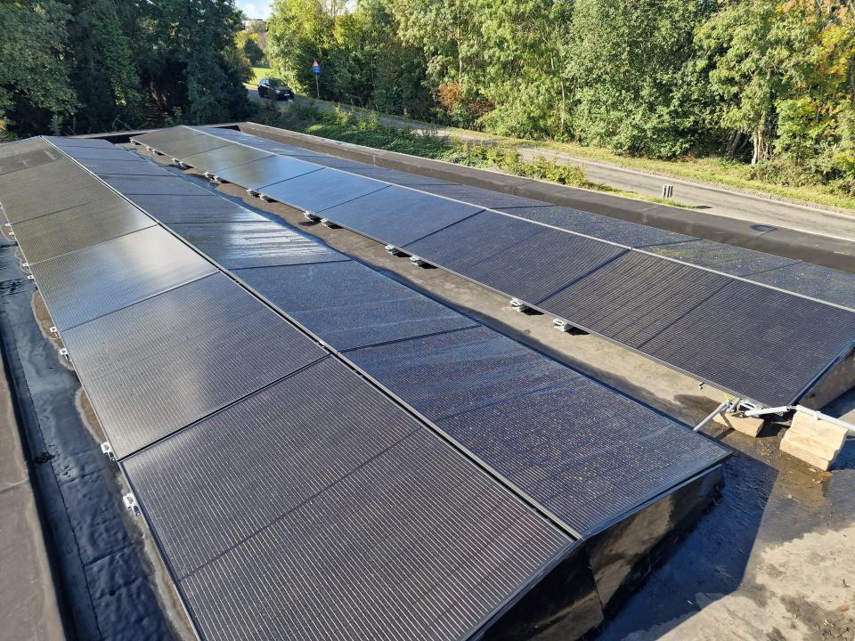 Installation solaire à Namur
